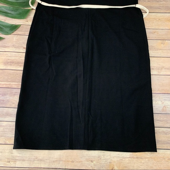 Talbots black and cream ponte knit sheath dress - Picture 10 of 10